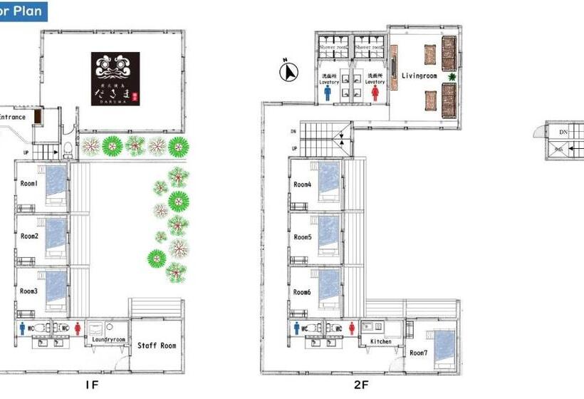 带共用浴室的标准房间, B&b Kamakura