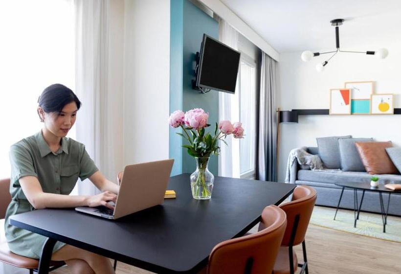 침실 2개 아파트, Aparthotel Adagio Annecy Centre