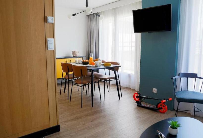 침실 2개 아파트, Aparthotel Adagio Annecy Centre