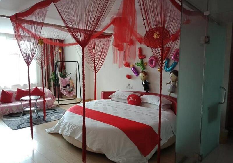 로맨틱 룸, Thank Inn Chain Hotel Dong Town Dahuaishu