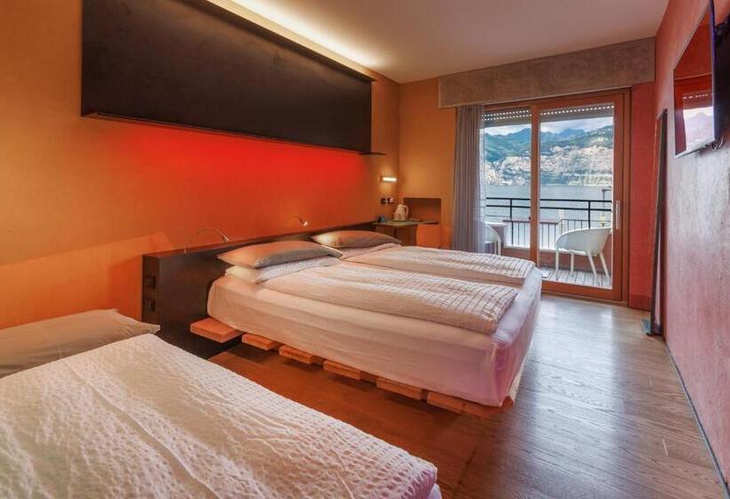 חדר סטנדרט לשלושה עם מרפסת, Ambienthotel Primaluna