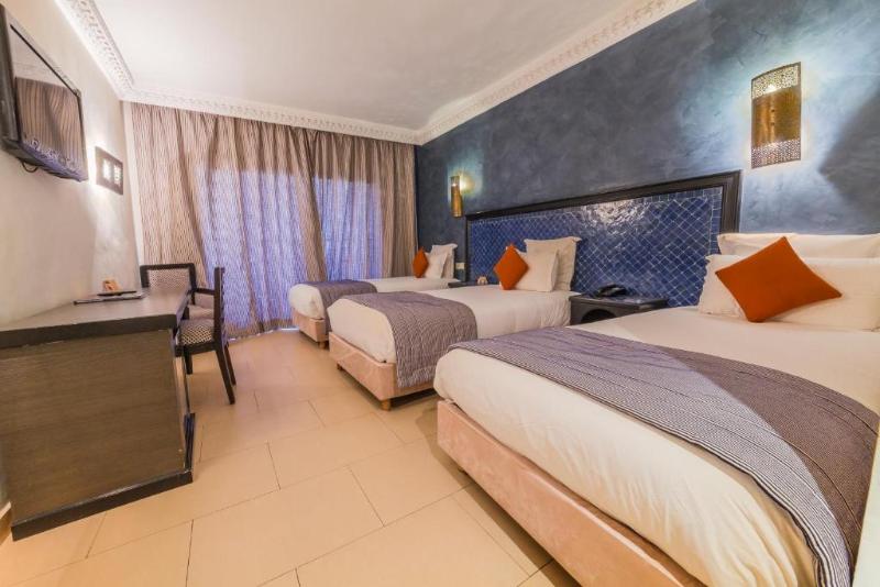 اتاق استاندارد سه تخته با چشم‌انداز باغ, Zalagh Kasbah Hotel & Spa
