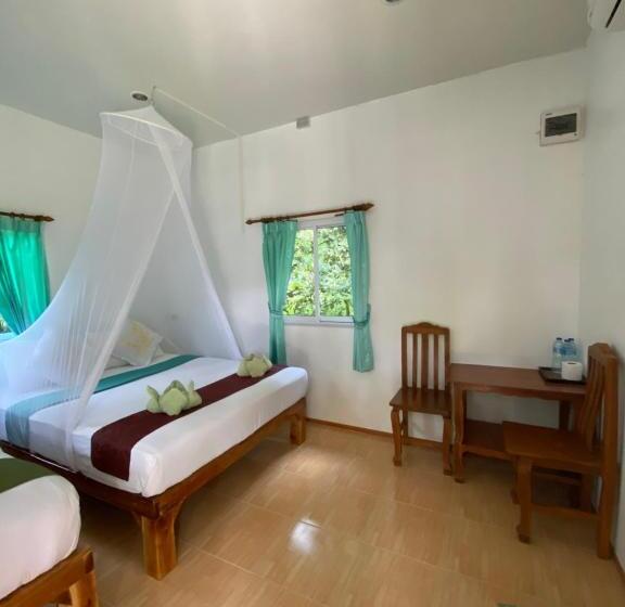 Трехместный Номер Deluxe, Khaosok Bamboo Huts Resort