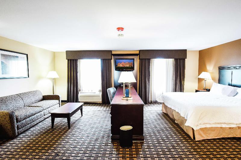 带大床的标准工作室, Hampton Inn And Suites Pine Bluff