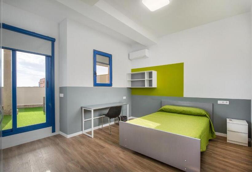 اتاق یک تخته با تراس, Albergue Juvenil Colegio Mayor Galileo Galilei