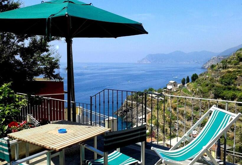 Номер Стандарт с Террасой, Aria Di Mare, Manarola   Camere Con Vista Mare!