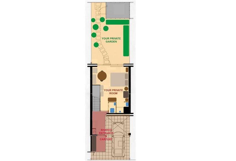 디럭스 룸, Private Studio With Free Car Parking