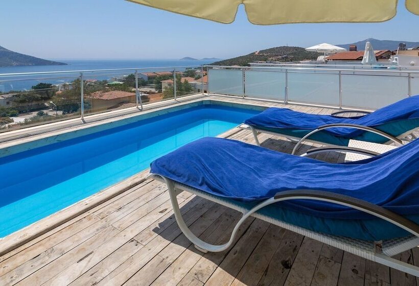 اتاق لوکس با چشم‌انداز دریا, Kalkan Oasis Hotel   Adults Only