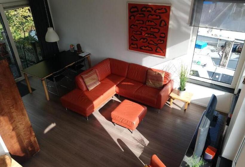 침실 2개 아파트, Houseboat Vliegenbos