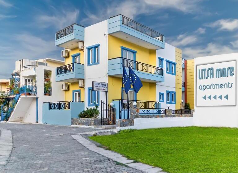 Апартаменты 1 Спальня с Балконом, Litsa Mare Apartments