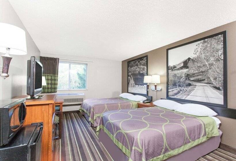 스탠다드 룸 더블 침대 2개, Super 8 By Wyndham Richlands/claypool Hill Area