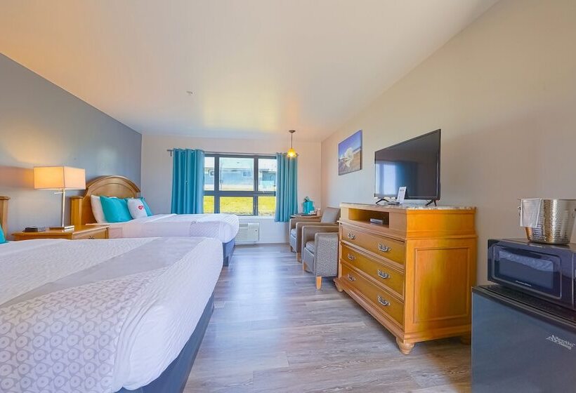 Номер Стандарт 2 Двуспальные Кровати, Oyo Waves Hotel Newport Or Nye Beach
