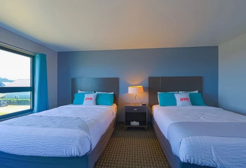Номер Стандарт 2 Двуспальные Кровати, Oyo Waves Hotel Newport Or Nye Beach
