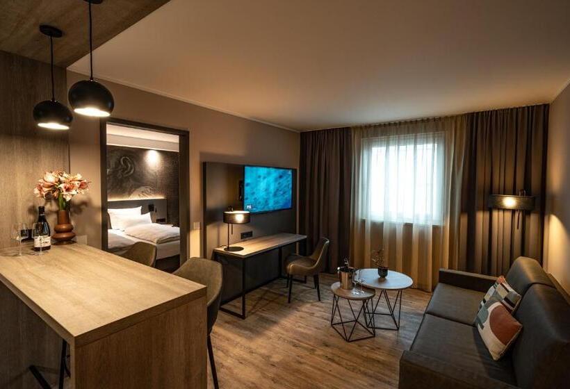 침실 1개 디럭스 아파트, Loginn Hotel Stuttgart Zuffenhausen