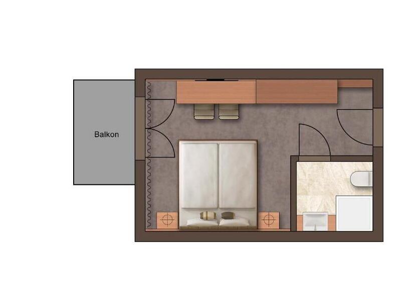 Номер Стандарт с Балконом, Vulkanlandhotel Legenstein