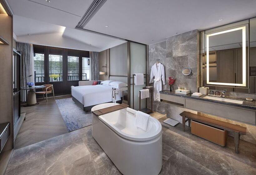 اتاق لوکس با چشم‌انداز باغ, Doubletree By Hilton Yancheng Dayangwan