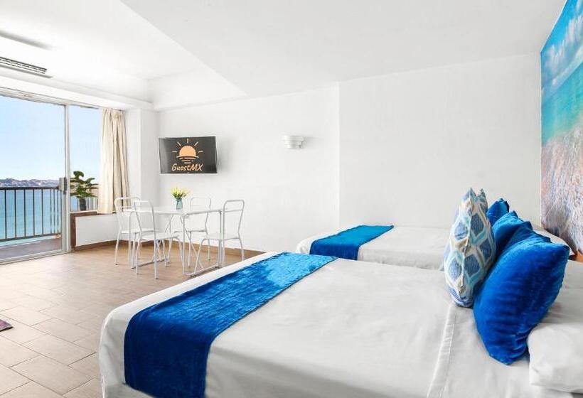 استودیوی استاندارد با چشم‌انداز دریا, Suites Torres Gemelas Vip
