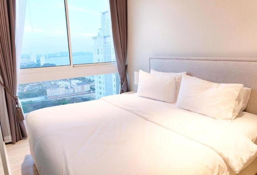 带海景的复工套房, Veranda Residence Pattaya By Sea
