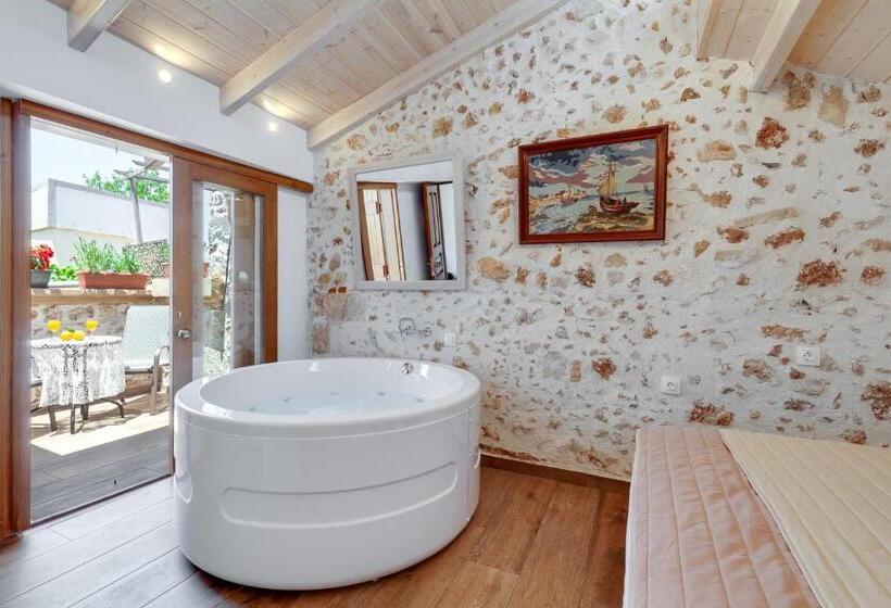 带按摩浴盆的套房, Hamam Suites Portou