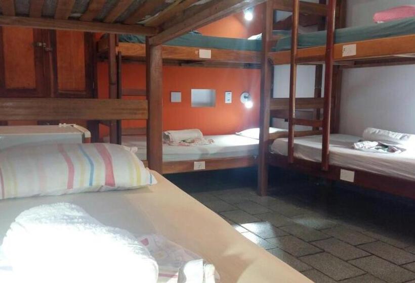 سرير فى غرفة مشتركه, Papagaio Hostel & Pousada
