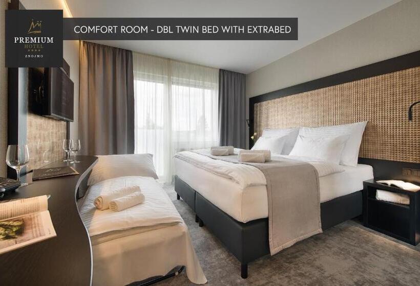 Трежместный Номер Economy, Premium Wellness & Wine Hotel Znojmo