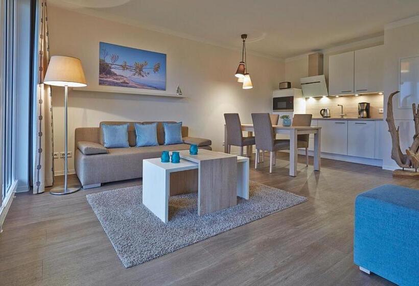 带1个卧室的公寓, Aparthotel Waterkant Suites   Fewos Am Meer Mit Spa