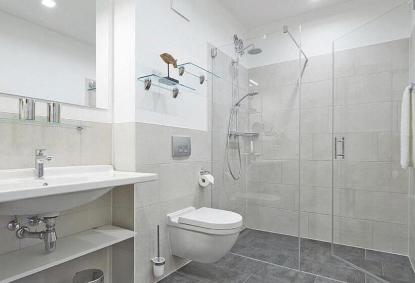 带1个卧室的带海景的公寓, Aparthotel Waterkant Suites   Fewos Am Meer Mit Spa
