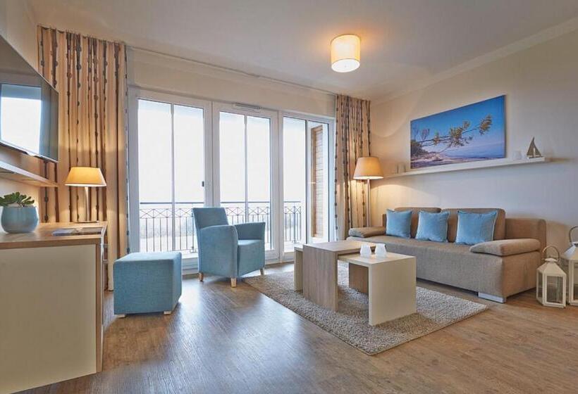 带1个卧室的带海景的公寓, Aparthotel Waterkant Suites   Fewos Am Meer Mit Spa
