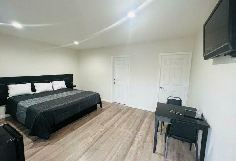 스탠다드 룸 킹사이즈 침대, Holly Park Motel Near Lax