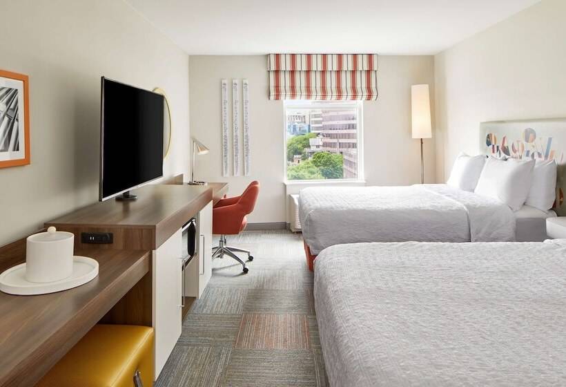اتاق استاندارد با 2 تخت دوبل, Hampton Inn & Suites Atlanta Midtown