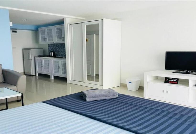 침실 1개 발코니 아파트, Soi 7 Hua Hin Happy Rent