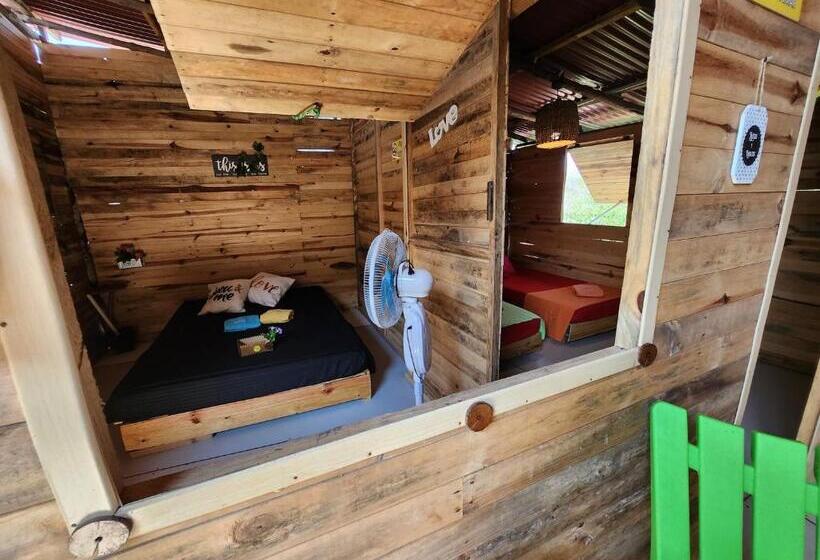 패밀리 룸 측면 바다 전망, Baru Jet Set Beach & Hostal