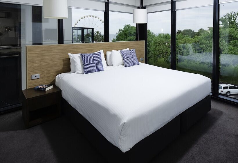 침실 2개 디럭스 아파트, Oaks Vue Suites Geelong