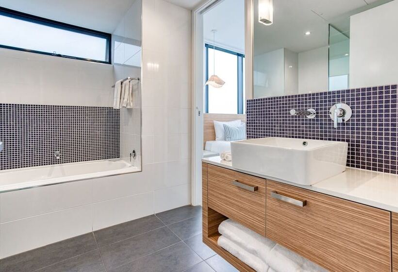 침실 2개 디럭스 아파트, Oaks Vue Suites Geelong