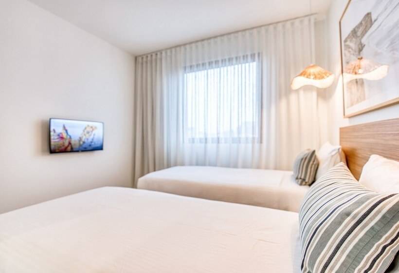 침실 2개 디럭스 아파트, Oaks Vue Suites Geelong