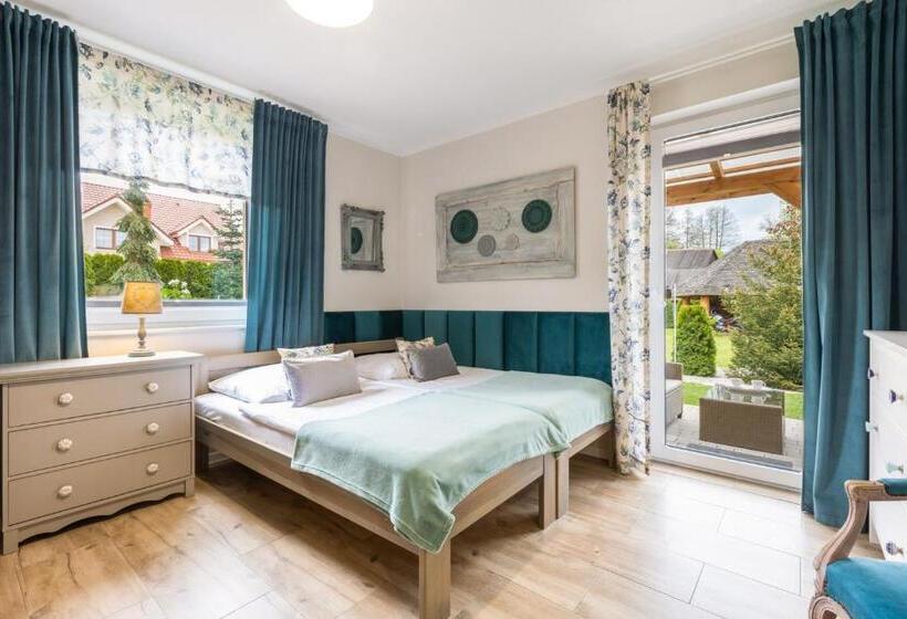 Апартаменты 1 Спальня с Террасой, Apartementy   Weranda   Z Ogrodem W Centrum