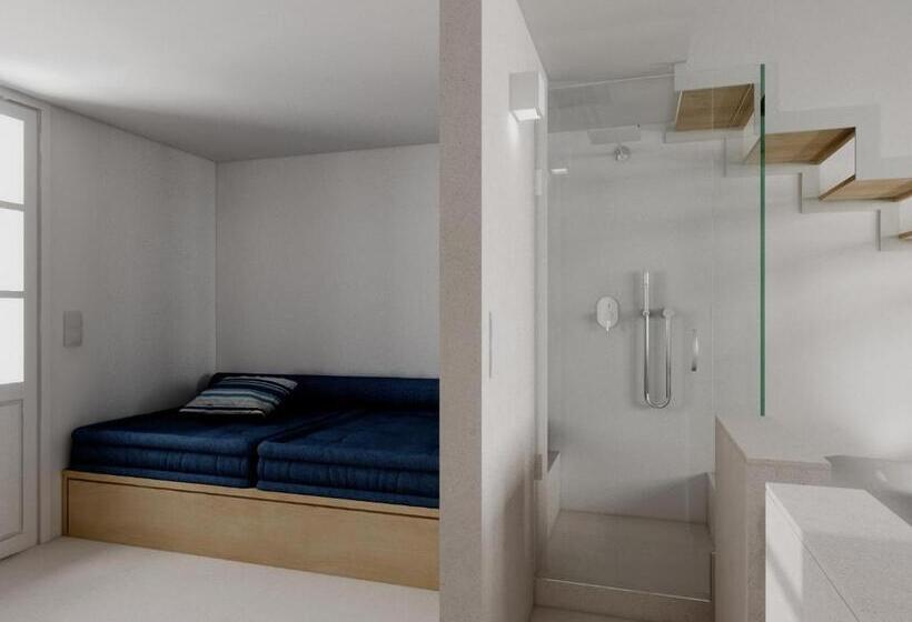 带按摩浴缸和海景的套房, Muses Cycladic Suites