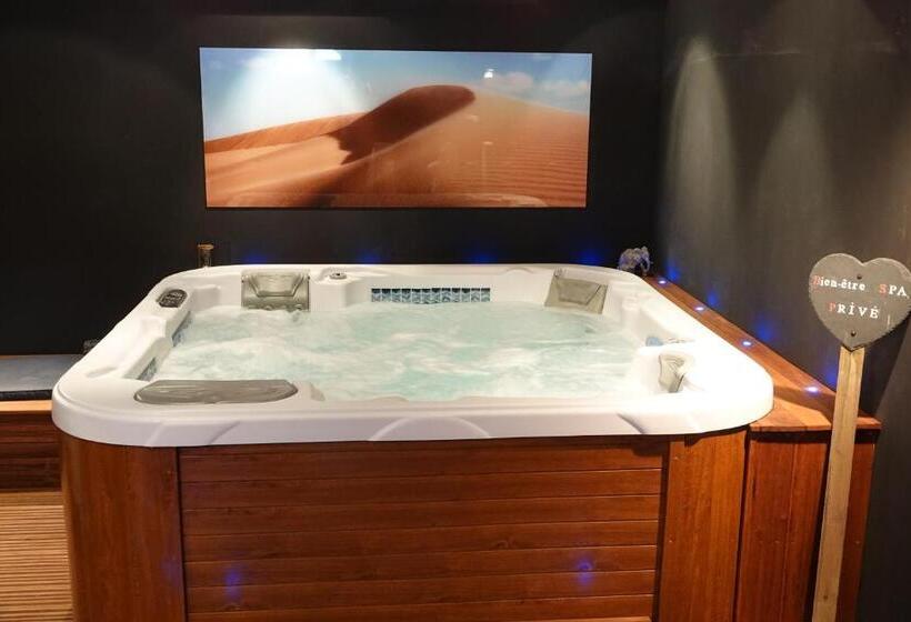 Апартаменты 1 Спальня, Gîte Les Grandes Maisons Cœur Forêt D Orléans Et Espace Bien être Jacuzzi Hammam Spa