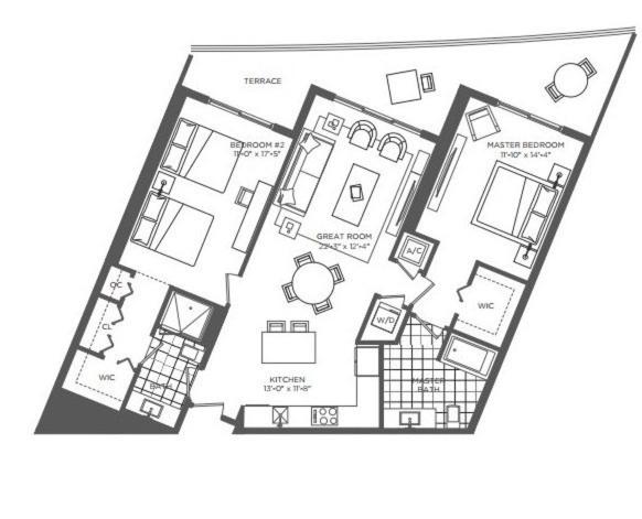 침실 2개 아파트, Luxury Beachfront Apartment In Hyde Resort