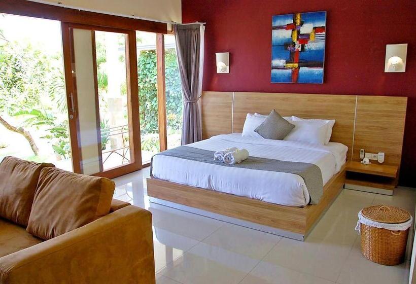 بنجلو قياسى مطلّ علي الحديقة, Bali Dive Resort And Spa