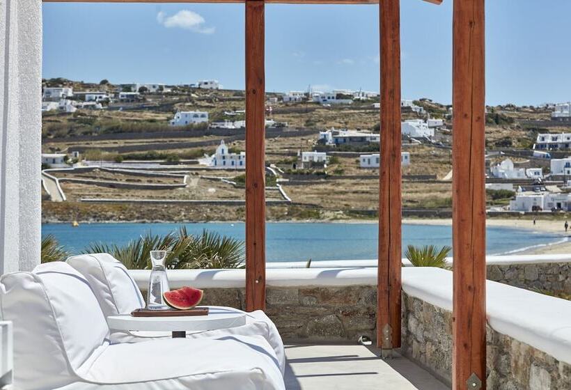 סוויטת ג'וניור נוף לים, Mykonos Waves Beach House & Suites