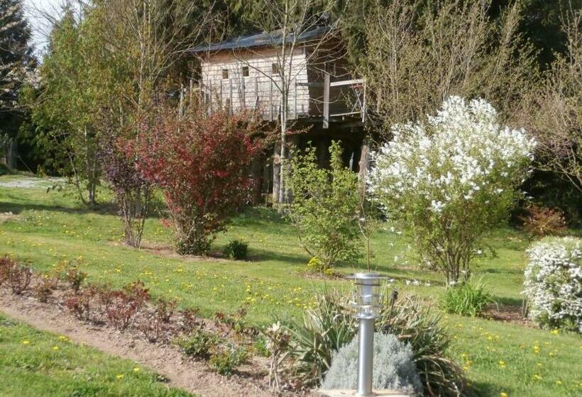 Семейный Номер, Cabane Familiale Tout Confort Avec Jardin, Animaux, Piscine Chauffée Et étangs à Saint Thomas De Cou