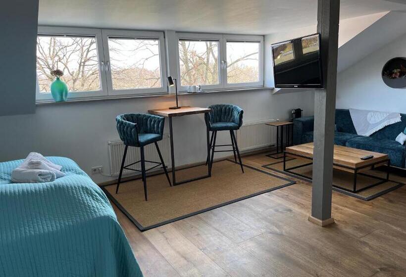 디럭스 룸 호수 전망, & Restaurant Fackelgarten Plau Am See