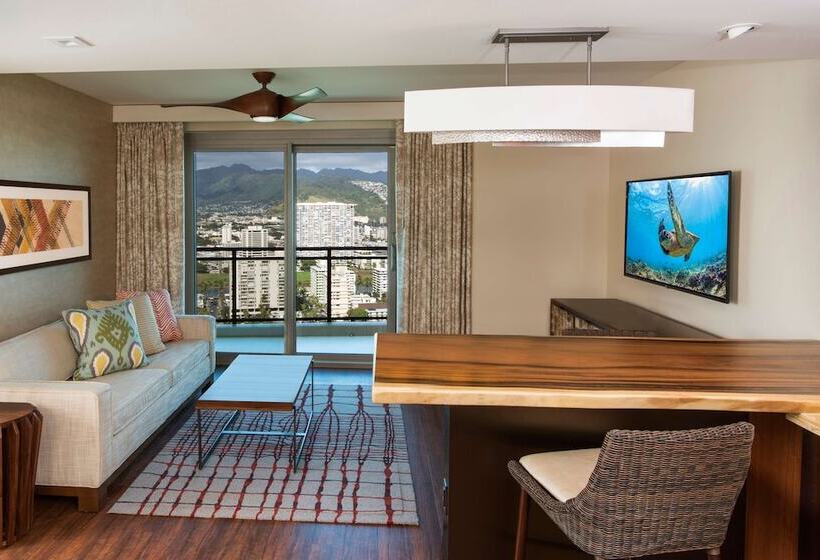 산 전망 스위트, Hilton Grand Vac Club The Grand Islander Waikiki Honolulu