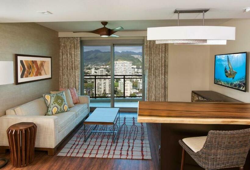 산 전망 스위트, Hilton Grand Vac Club The Grand Islander Waikiki Honolulu