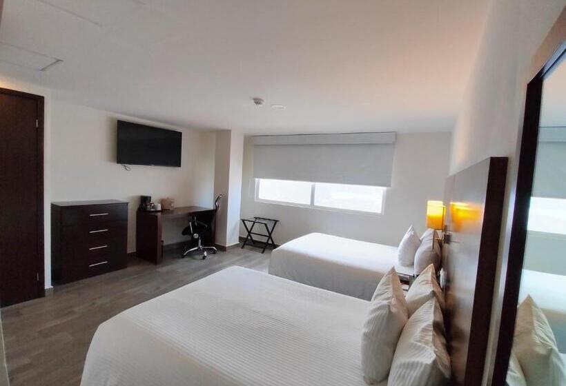 ２ダブルベッドのスタンダードルーム, Ramada By Wyndham Tampico Centro