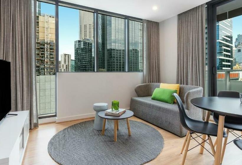 침실 2개 아파트, Oaks Melbourne Southbank Suites