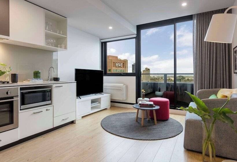 침실 1개 아파트, Oaks Melbourne Southbank Suites