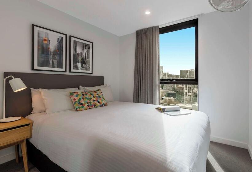 침실 2개 아파트, Oaks Melbourne Southbank Suites