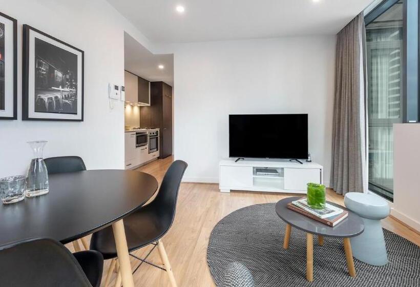 침실 2개 수피리어 아파트, Oaks Melbourne Southbank Suites